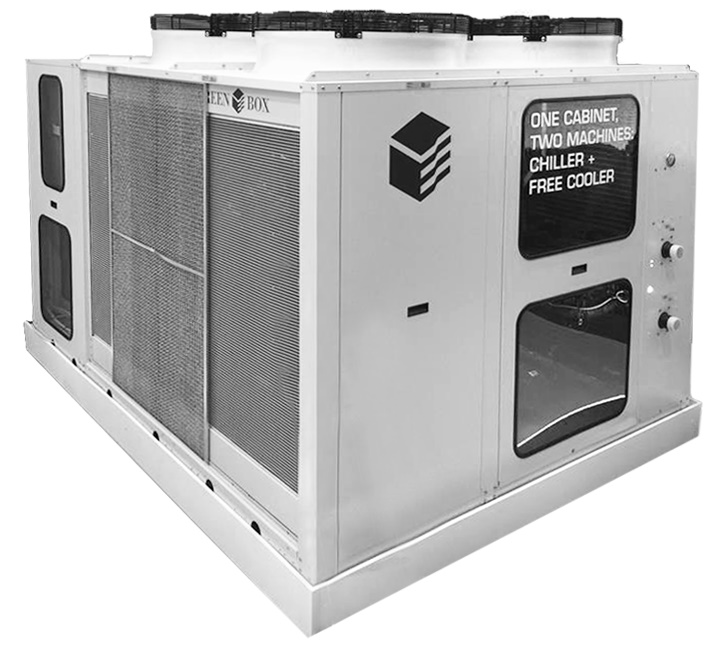 Industrial chillers with inverter and integrated free cooler MR-H/FC MR-M/FC